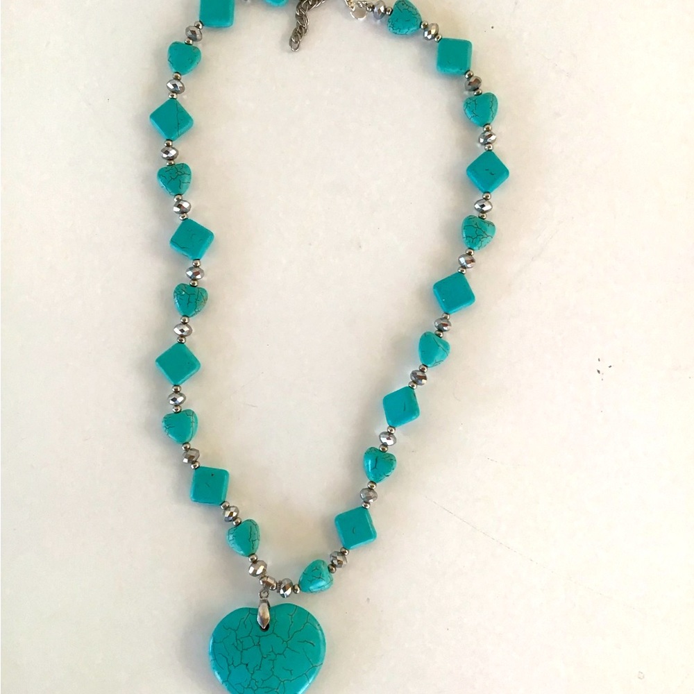 Turquoise heart necklace